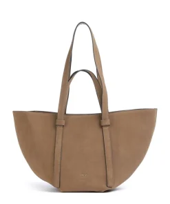 Abro Suede Cosmo Medium Tote bag brushed leather camel