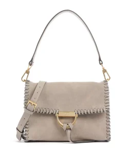 Abro Suede Temi Stitch Shoulder bag brushed leather beige New