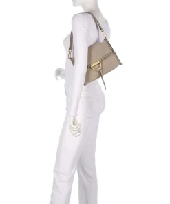 Abro Suede Temi Stitch Shoulder bag brushed leather beige New