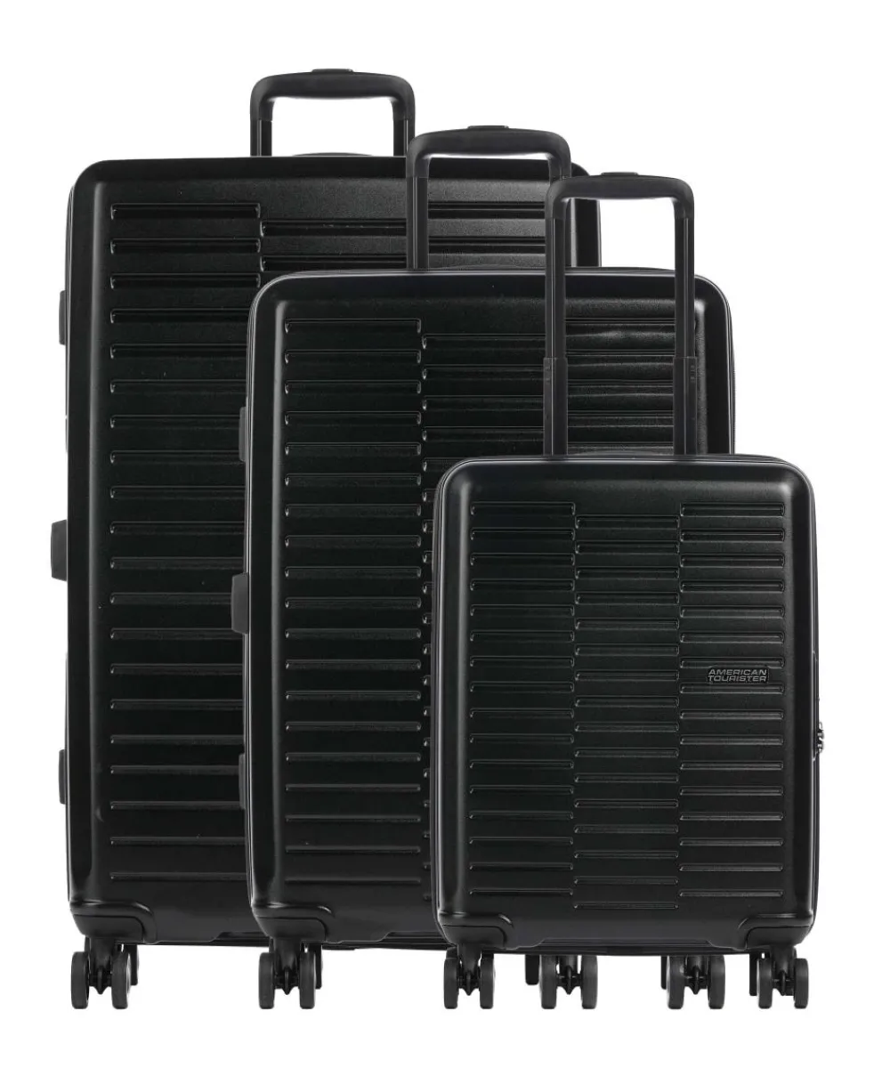 American Tourister Sunset Hills Suitcase set (4 wheels) 3-pc. black Discount