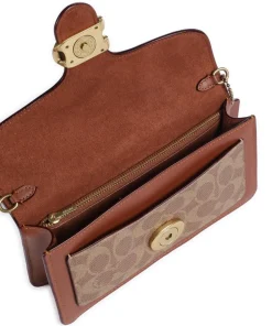 Hot Tabby Chain Crossbody bag fine grain cow leather, canvas Crossbody Bags