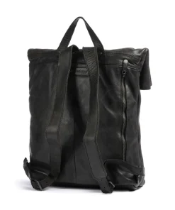 Aunts & Uncles The Barber Shop The Sparrow pure Rolltop backpack 15″ grained cow leather dark brown Sale
