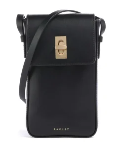 Radley London Threadneedle Street Phone bag fine grain cow leather black Sale