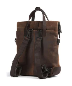 Clearance Twister Rolltop backpack 13″ leather, cotton Rolltop Backpacks|Laptop Backpacks