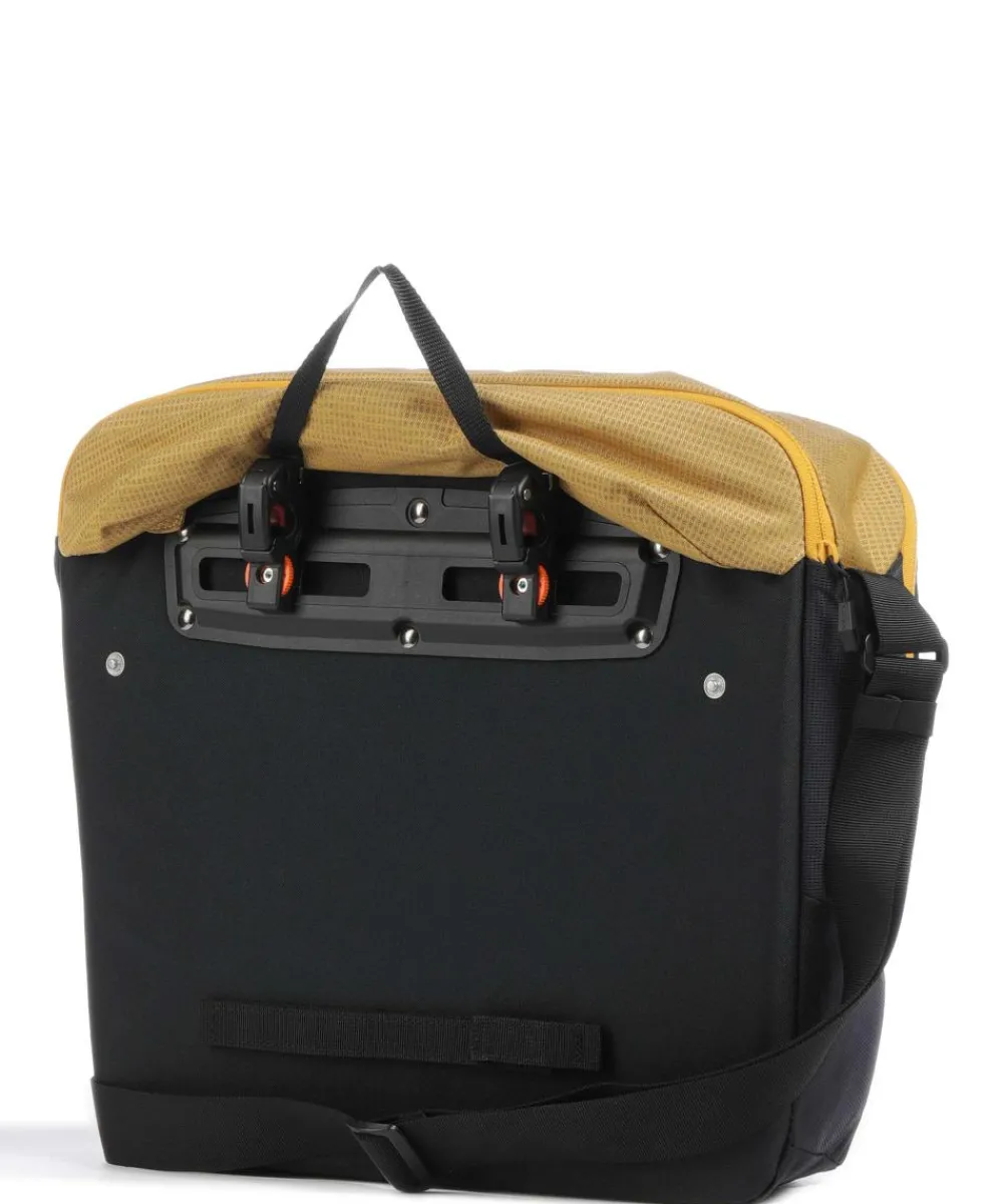 Vaude Urban Cycle Luggage bag recycled polyester black/yellow Sale