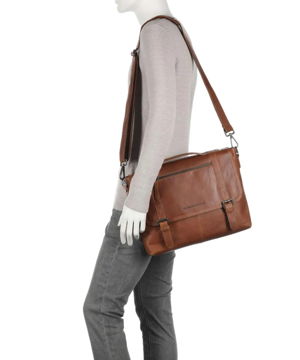 Best Veneto Briefcase 14″ pull-up cow leather Business- & Laptop Bags