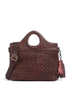Taschendieb Wien Venusweg 1 Handbag grained cow leather dark brown Clearance