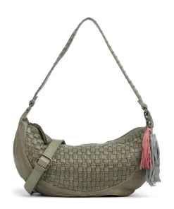 Taschendieb Wien Venusweg 8 Hobo bag grained leather green Hot