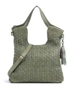 Taschendieb Wien Venusweg 3 Tote bag grained leather green Discount