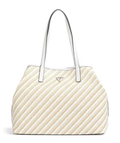 Guess Vikky Large Tote bag soft synthetic beige/white
