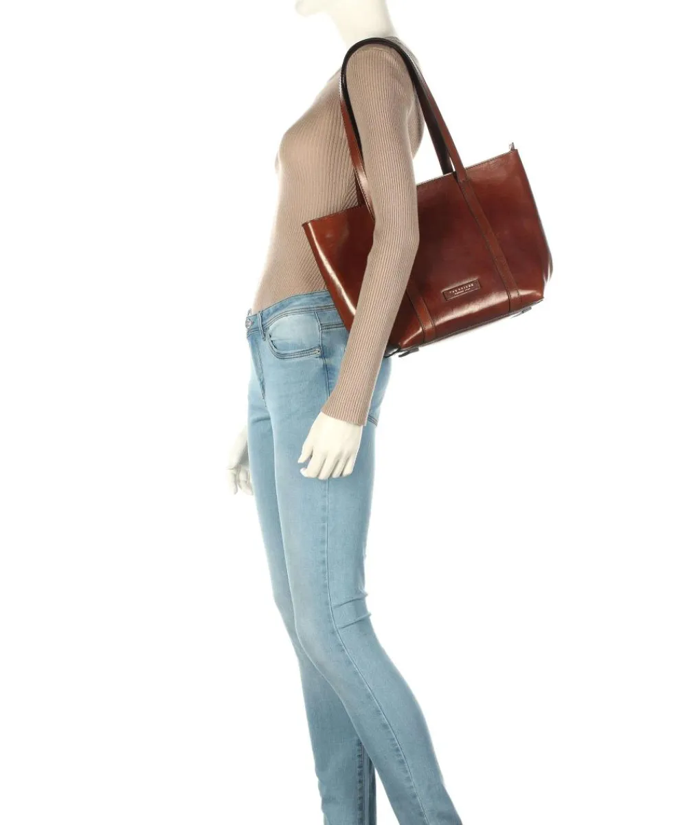 The Bridge Vittoria Tote bag smooth cow leather brown Discount