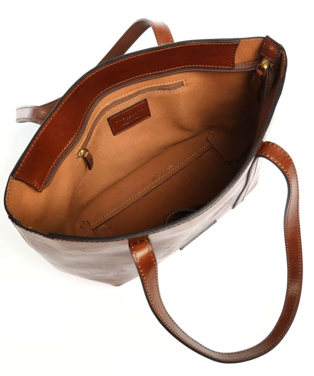 The Bridge Vittoria Tote bag smooth cow leather brown Discount