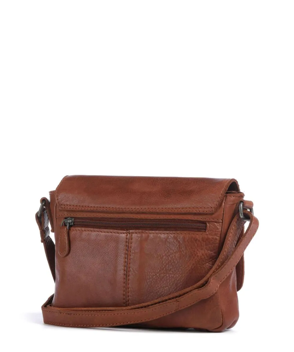Washed Waxed Cow Ann Crossbody bag grained cow leather Business- & Laptop Bags|Crossbody Bags