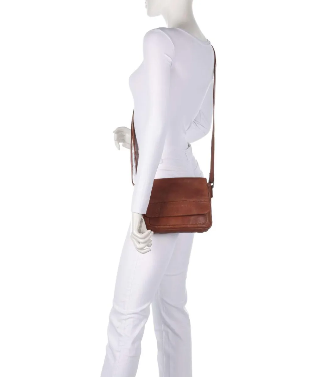 Washed Waxed Cow Ann Crossbody bag grained cow leather Business- & Laptop Bags|Crossbody Bags