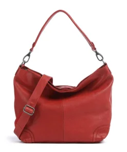 The Chesterfield Brand Washed Waxed Cow Bolivia Hobo bag pull-up cow leather red Best