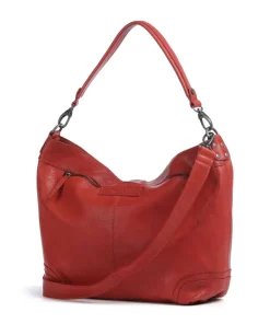 The Chesterfield Brand Washed Waxed Cow Bolivia Hobo bag pull-up cow leather red Best