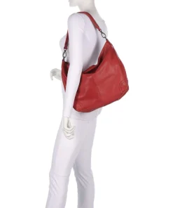 The Chesterfield Brand Washed Waxed Cow Bolivia Hobo bag pull-up cow leather red Best