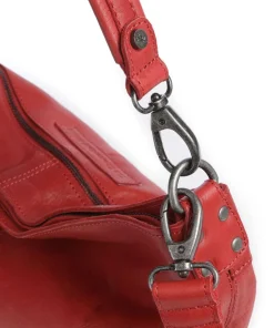 The Chesterfield Brand Washed Waxed Cow Bolivia Hobo bag pull-up cow leather red Best