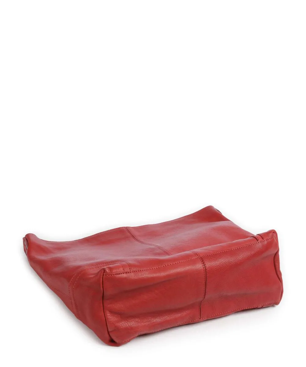 The Chesterfield Brand Washed Waxed Cow Bolivia Hobo bag pull-up cow leather red Best