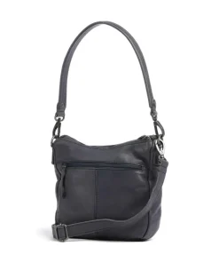 The Chesterfield Brand Washed Waxed Cow Caroline Shoulder bag grained cow leather blue-grey Online
