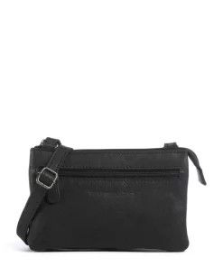 The Chesterfield Brand Washed Waxed Cow Osaka Crossbody bag grained cow leather black Online