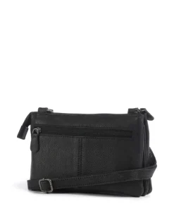 The Chesterfield Brand Washed Waxed Cow Osaka Crossbody bag grained cow leather black Online