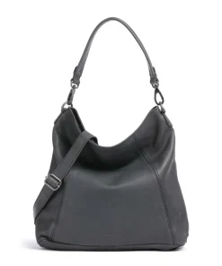 The Chesterfield Brand Washed Waxed Cow Sintra Hobo bag grained cow leather grey-blue Sale
