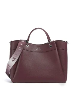 Armani Exchange Wave L Handbag imitation leather wine Discount