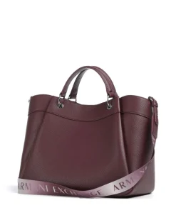 Armani Exchange Wave L Handbag imitation leather wine Discount