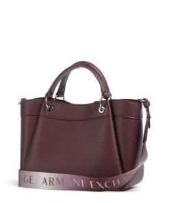 Armani Exchange Wave M Handbag imitation leather wine Online
