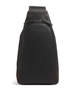 Wax Pull Up Cow Bowey Sling bag fine grain cow leather Sling Bags