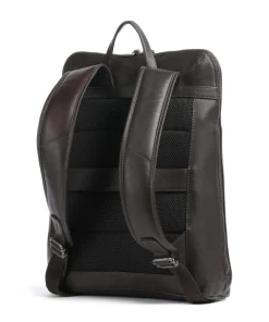 The Chesterfield Brand Wax Pull Up Cow Filmore Backpack 13″ fine grain cow leather dark brown Outlet