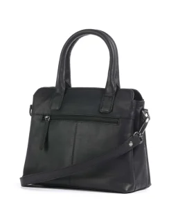 The Chesterfield Brand Wax Pull Up Cow Hermosa Handbag fine grain cow leather black