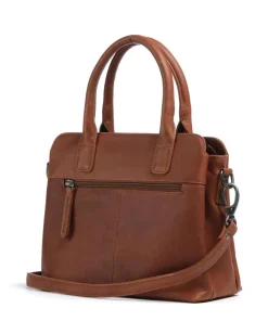 The Chesterfield Brand Wax Pull Up Cow Hermosa Handbag fine grain cow leather cognac