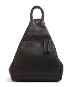 The Chesterfield Brand Wax Pull Up Cow Howard Backpack fine grain cow leather dark brown New