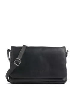 The Chesterfield Brand Wax Pull Up Cow Laverton Crossbody bag fine grain cow leather black Hot