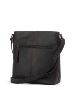 The Chesterfield Brand Wax Pull Up Cow Navene Crossbody bag fine grain cow leather dark brown Hot