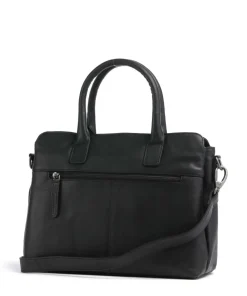 The Chesterfield Brand Wax Pull Up Cow Valmonte Handbag fine grain cow leather black Hot