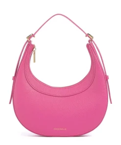 Coccinelle Whisper Shoulder bag grained cow leather fuchsia Discount