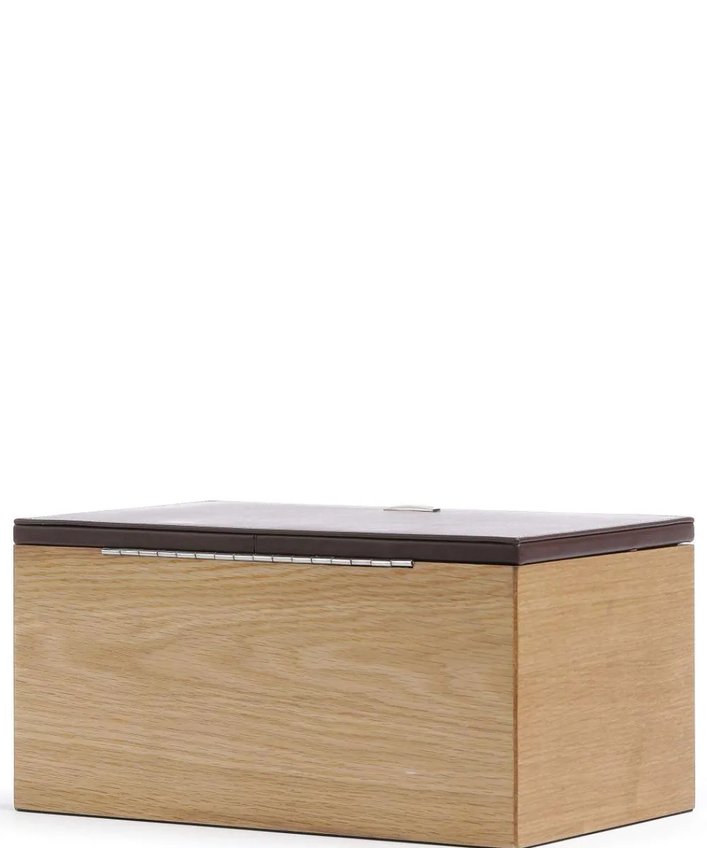 Clearance Wood Jewelry box fine grain cow leather, wood Jewelry Boxes