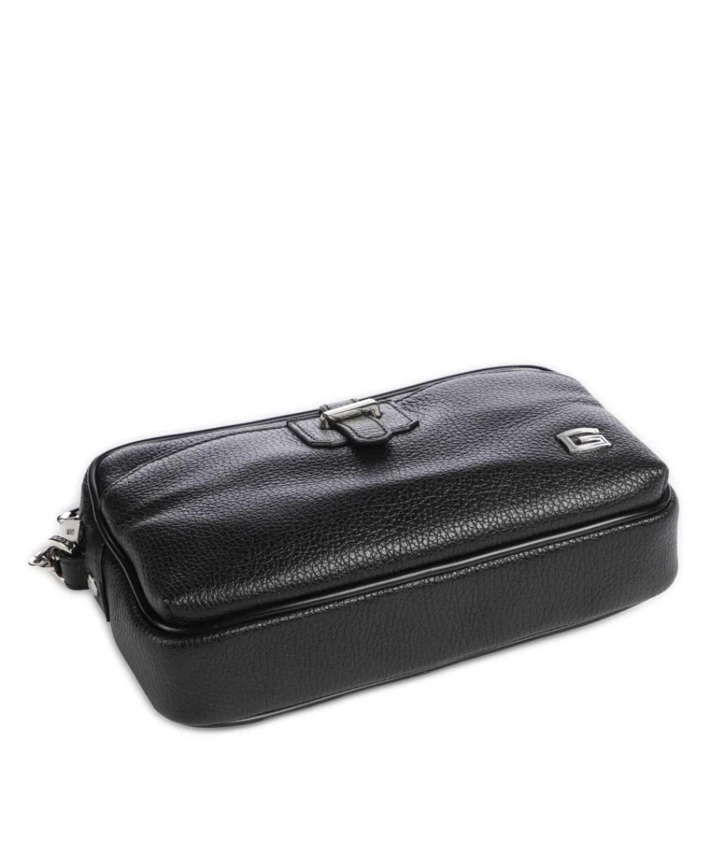 Giudi Wristlet grained calfskin black Discount