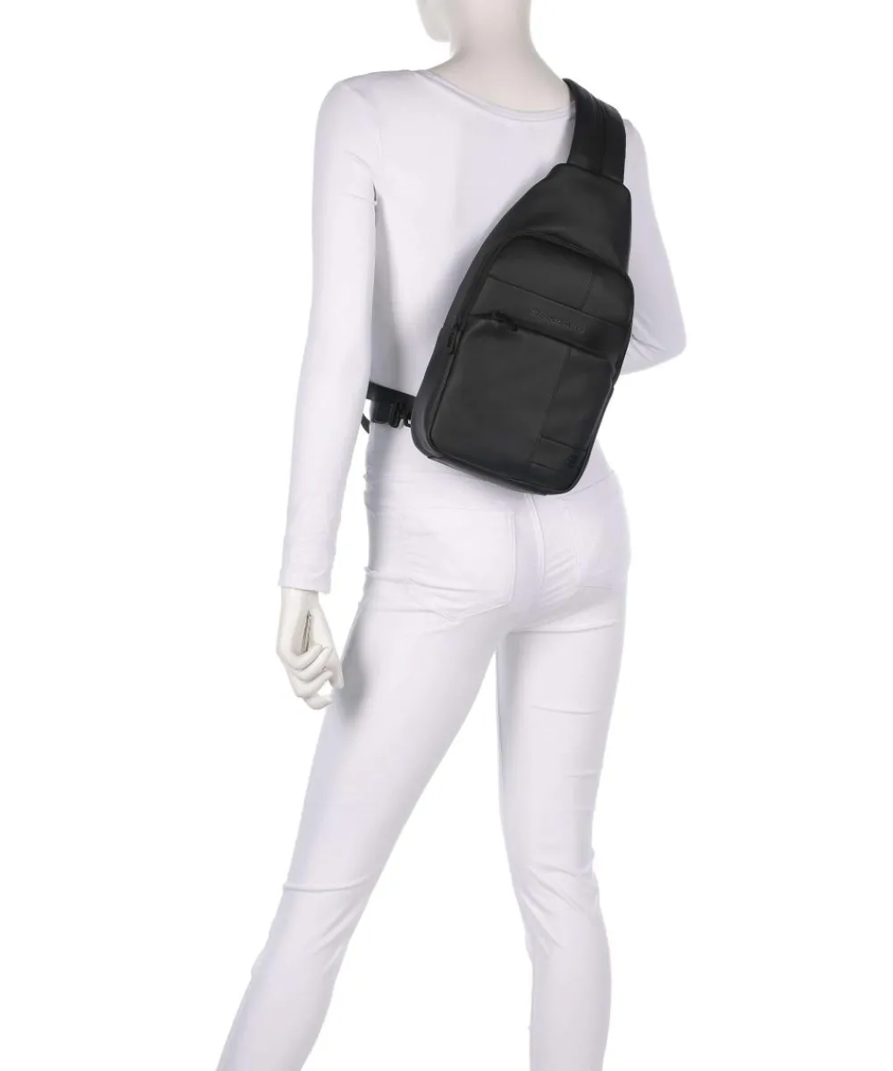 Piquadro W129W Sling bag polyurethane black New