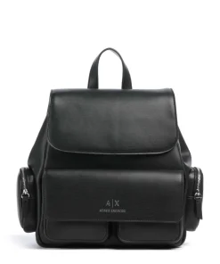 Armani Exchange Zaino Backpack imitation leather black Sale