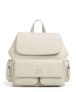 Armani Exchange Zaino Backpack imitation leather cream New