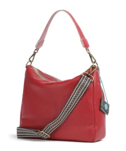 Zante Polly Hobo bag grained calfskin Shoulder Bags|Hobo Bags