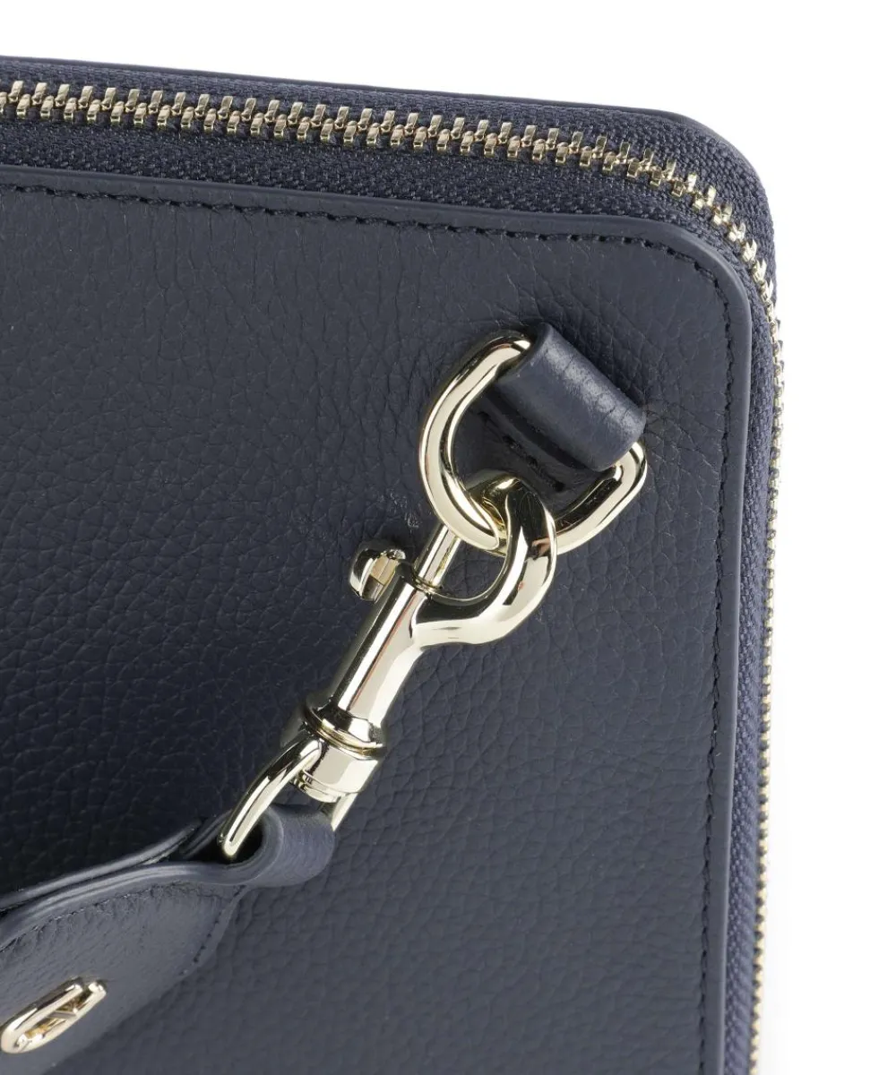 AIGNER Zita Crossbody bag grained cow leather dark blue Online