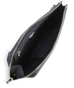 AIGNER Zita Crossbody bag grained cow leather dark blue Online