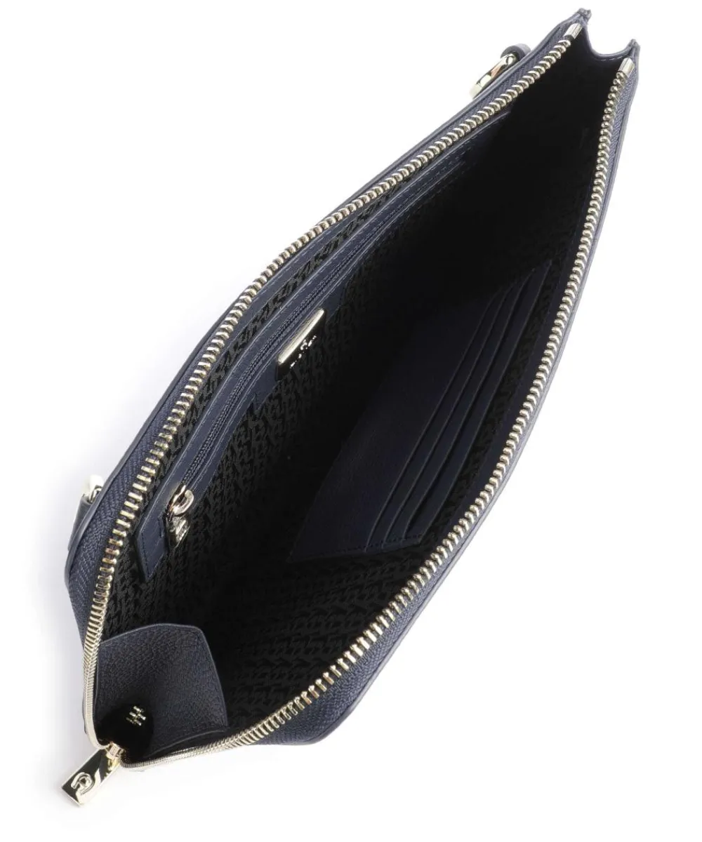 AIGNER Zita Crossbody bag grained cow leather dark blue Online