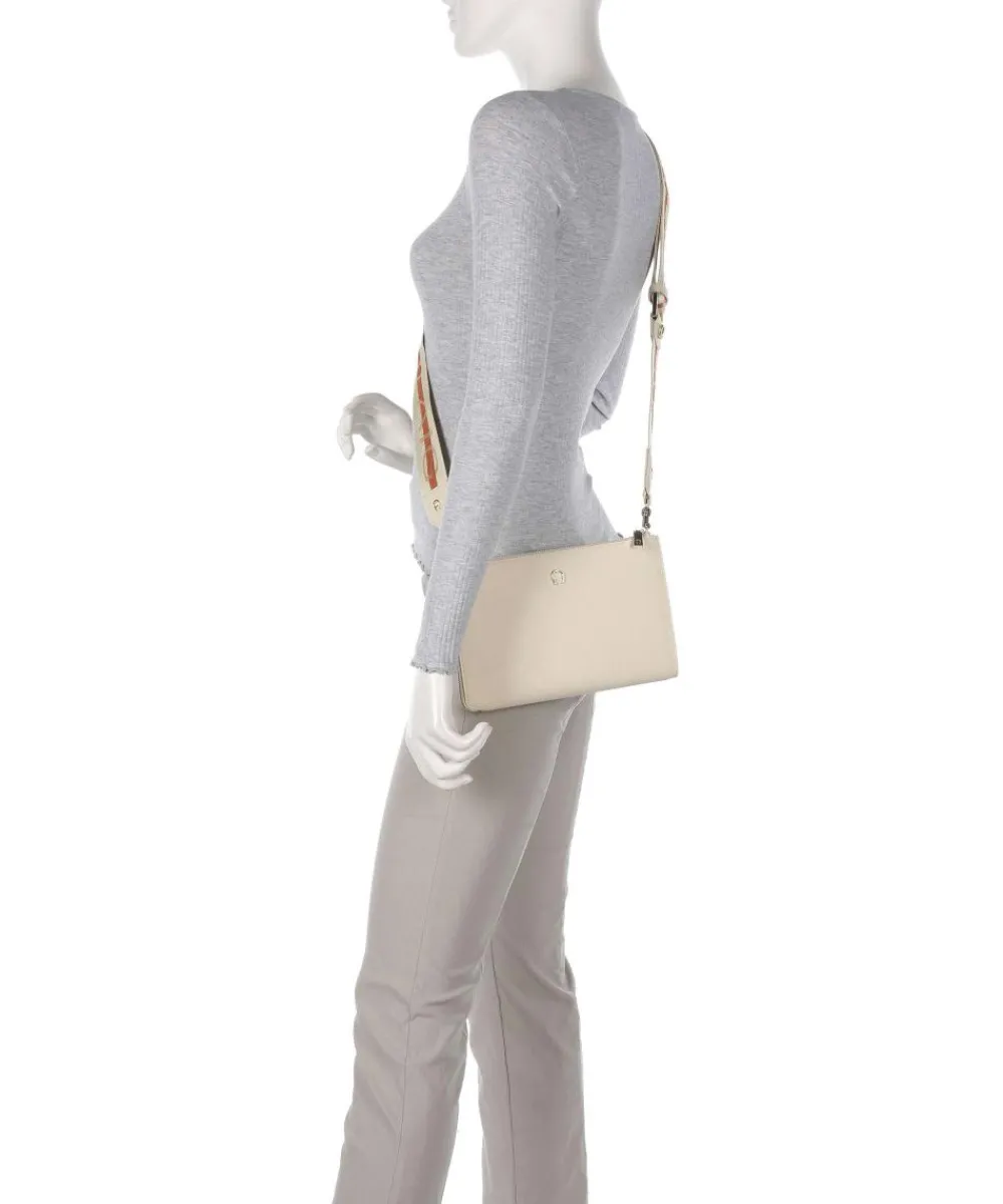 AIGNER Zita Crossbody bag grained cow leather cream Hot