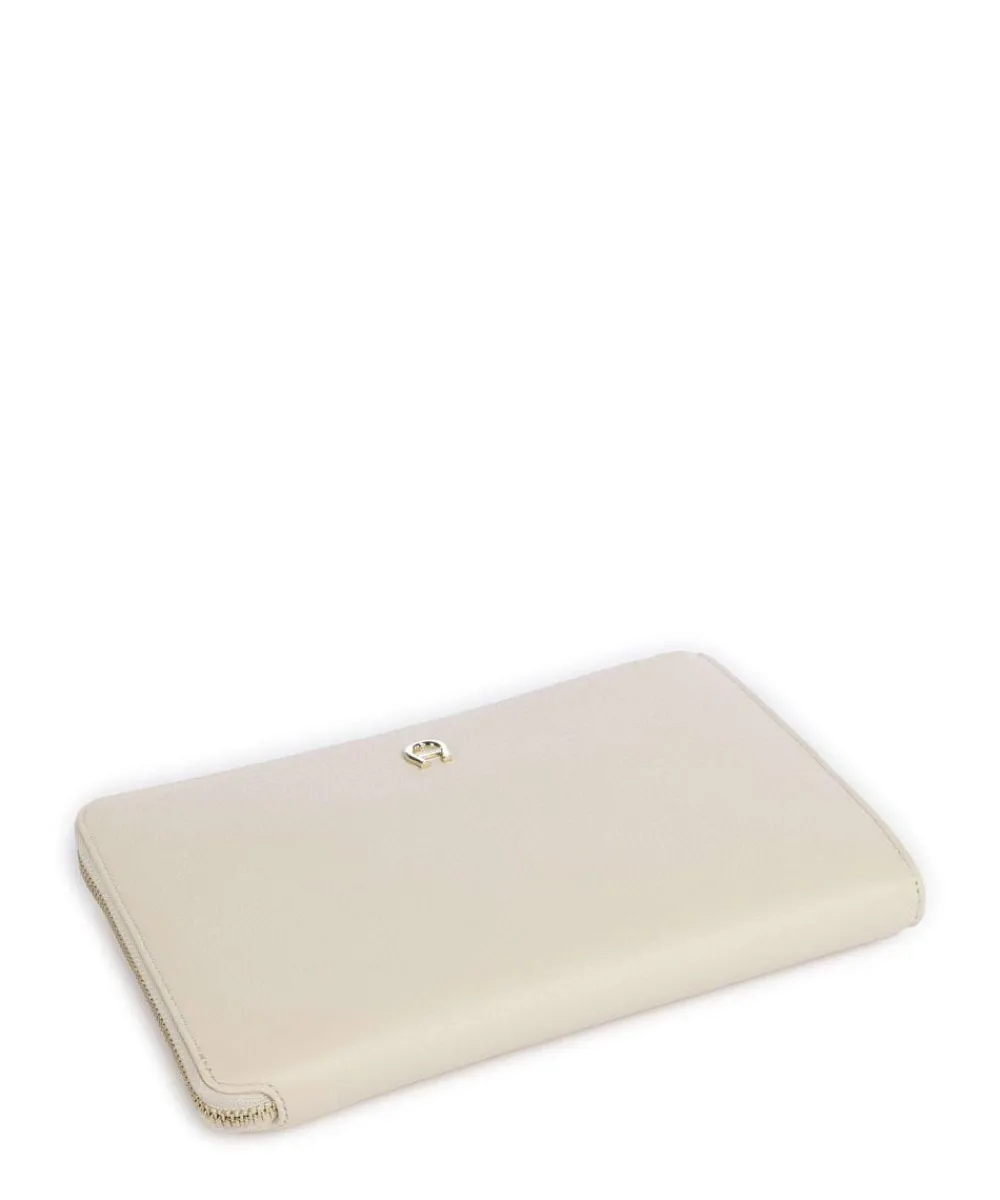AIGNER Zita Crossbody bag grained cow leather cream Hot